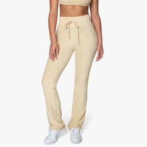 TOWEL TERRY KICK FLARE PANTS NWT